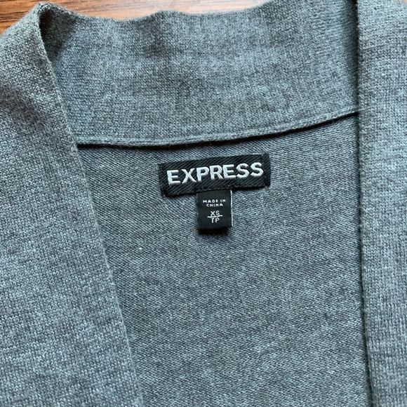 Express Grey Cardigan Size XS - Picture 2 of 4